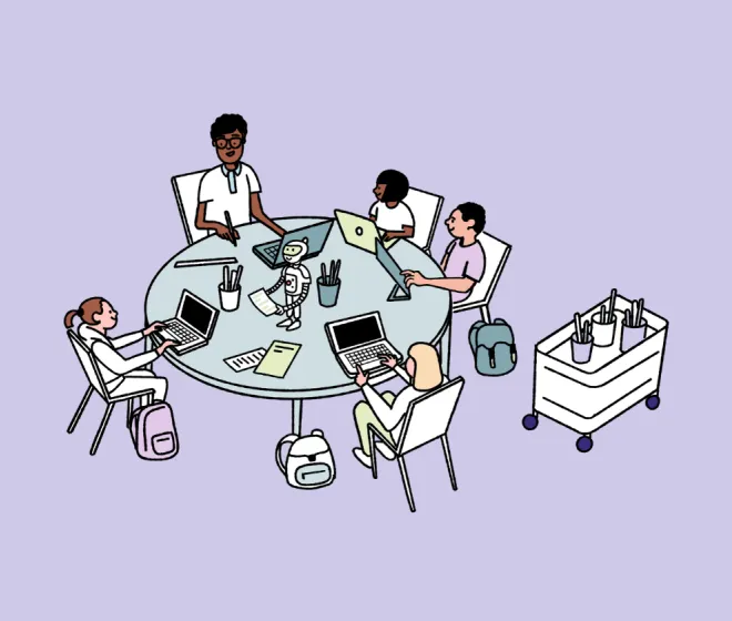 Blogheader AI Literacy in Schulen