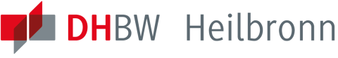 DHBW Heilbronn Logo, rotgrau