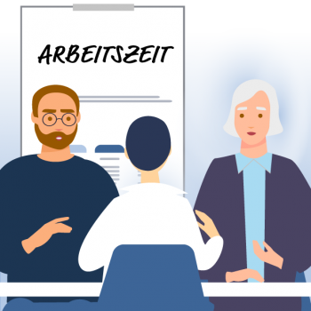 Grafik Meeting zur Arbeitszeit