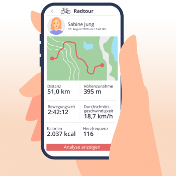 Grafik Tourdaten Profil Smartphone